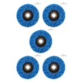 thumbnail image 3 of QualitChoice Sanding Wheel Polishing Paint Rust Grinding Inner Hole Tools for Angle Grinder Wood Metal Buffing Car Accessories #100 blue 5Set, 3 of 6