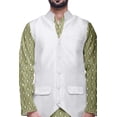 thumbnail image 4 of Atasi Traditional Printed Kurta Churidar Pajama Set With Nehru Jacket For Men, 4 of 5
