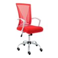 thumbnail image 1 of Modern Home Zuna Chaise de Bureau à Dossier Mi-Haut - Blanc/rouge, 1 of 2