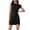 Aa-Noir, variante sur QATAINLAV Offres chez Walmart! Robe Moulante Mini pour Femme Épaules Dénudées Sans Manches Plissée avec Cordon de Serrage Latéral Robe Débardeur Cocktail Fête Invitée de Mariage Kaki TG