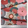 thumbnail image 3 of Soimoi Moss Georgette Fabric Flower Artistic Print Fabric by the Yard 42 Inch Wide, 3 of 3