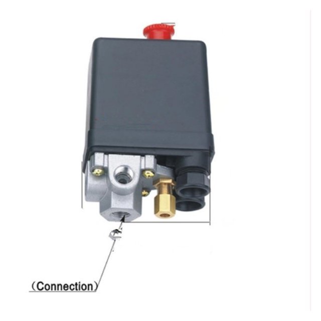 90-120psi HeavyDuty Air Compressor Pressure Switch Control Valve 4 Port ,Easy to Install