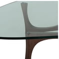 thumbnail image 2 of Table basse en noyer avec plateau en verre, 2 of 4