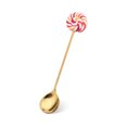 thumbnail image 1 of Transemion 1/2/3/5 Cartoon Adorable Restaurant Hotel Tableware Portable Washable Stainless Steel Stirring Mixing Dinnerware Cake Flatware Candy Spoon Brown 1 Pc, 1 of 6