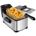 thumbnail image 1 of Costway 3.2 Quart Electric Deep Fryer 1700W Stainless Steel Timer Frying Basket, 1 of 10