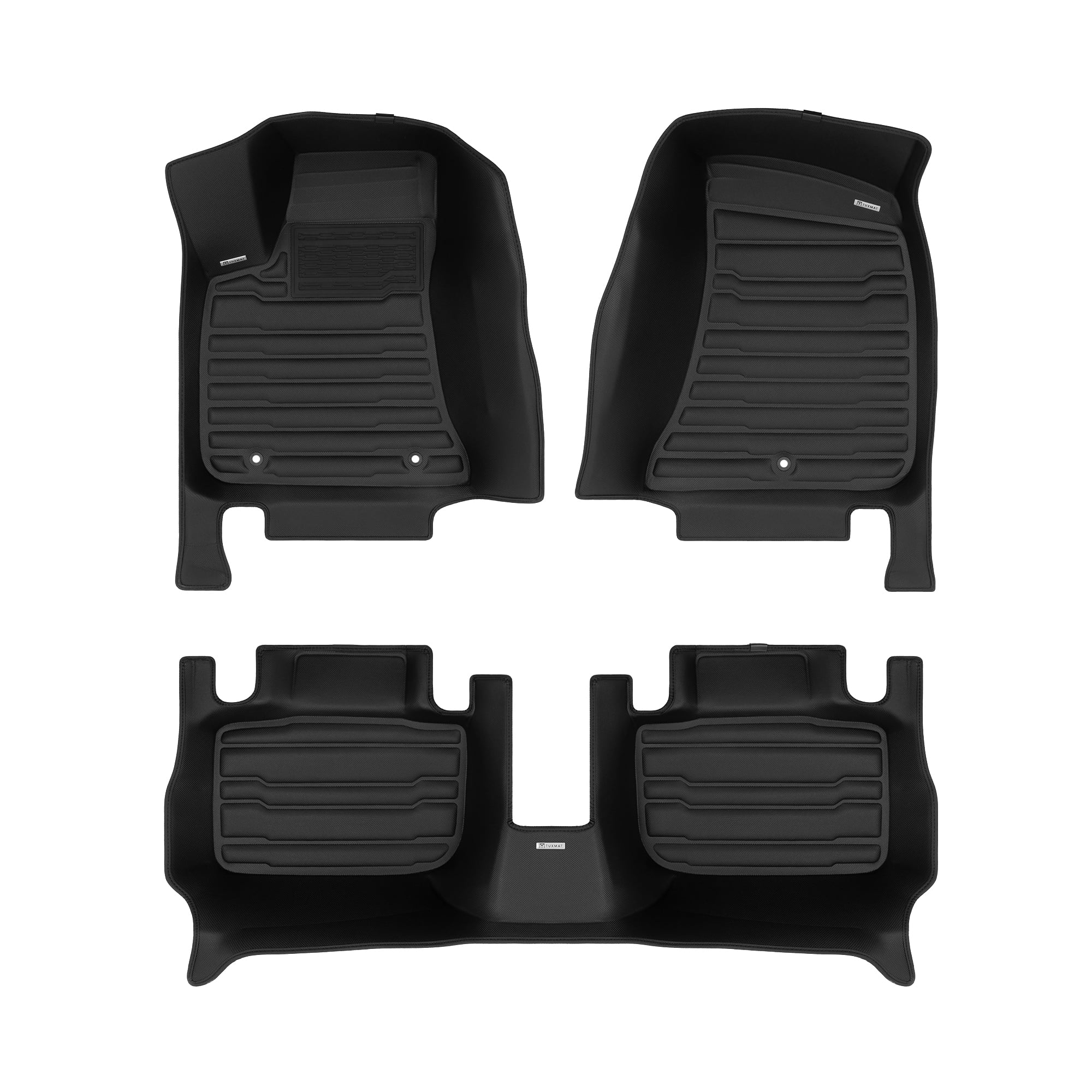 TuxMat - For Dodge Charger RWD 2011-2023 Models - Custom Car Mats - Maximum Coverage, All Weather, Laser Measured - This Full Set Includes 1st and 2nd Rows