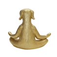 thumbnail image 3 of Sagebrook Home Polyresin 7" Yoga Dog, Gold, 3 of 4