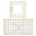 thumbnail image 3 of Lightweight Measure Rulers, Practical Quilt Templates, Easy to Store Professionals Travel for Home Crochet Beginners Knitting Lovers Experienced Knitters, 3 of 8