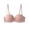 thumbnail image 1 of Womens Front Closure Bras Seamless Bra Feature V-Neck Soft Bra Style W-274 Pinks 75C, 1 of 3