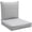 Light Grey, variant on Outdoor Patio Chair Cushions Deep Seat Replacement Patio Cushions Set Beige