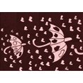 thumbnail image 1 of Ahgly Tapis Rectangulaire Lavable en Machine Intérieur Transitionnel Marron Chocolat, 2 Pieds x 5 Pieds, 1 of 7