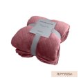 thumbnail image 3 of Soft Fuzzy Warm Throw Blankets, Heavy Duty Fleece Blankets Machine Washable Thick Comfy, Cozy Couch Bed Blanket for Sofa Living Room with Checkered Furry Design, Pink, 3 of 7