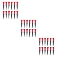 thumbnail image 4 of Langgg Pack de 12 pour les Tees de Golf Balle en Plastique Support Stable Réutilisable Entraînement Sportif Intérieur de Golf en Plein Air pour les Golfeurs Rouge 76mm 3Set, 4 of 6