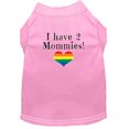 thumbnail image 1 of I Have 2 Mommies Screen Print Dog Shirt Light Pink Lg, 1 of 1