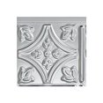 thumbnail image 2 of FASÃ„DE Traditional Style/Pattern 1 Decorative Vinyl Backsplash Panel in Brushed Aluminum (6X6 Inch Sample), 2 of 5