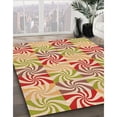 thumbnail image 3 of Ahgly Tapis Rectangulaire Orange Lavable en Machine, 5 Pieds x 8 Pieds, 3 of 7