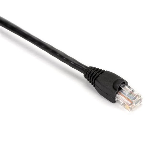GigaBase 350 CAT5e Patch Cable - Snagless Boots, Black - 4 ft.
