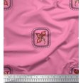 thumbnail image 1 of Soimoi Poly Georgette Fabric Square & Floral Artistic Printed Craft Fabric by the Yard 52 Inch Wide, 1 of 1