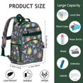 thumbnail image 4 of Bright Floral Blossom Student Backpack Adjustable Padded Straps and Chest Strap Lightweight Water-resistant Durable School Backpack for Student and Students, 4 of 6