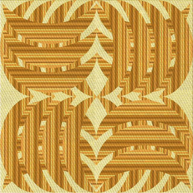 Ahgly Tapis de Zone Carré Transitionnel Néon Orange Lavable en Machine, 7 Pieds Carré