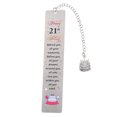 thumbnail image 2 of serony Stainless Steel Bookmarks Elegant And Delicate Gift For Book Lovers And Students Birthday Gift 21 years, 2 of 6