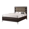 thumbnail image 2 of ACME Tablita Queen Bed in Fabric & Dark Merlot, 2 of 3