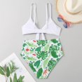 thumbnail image 5 of Womens High Waisted Bikini Set Tie Knot High Waisted Two Piece Swimsuits Bathing Suits, 5 of 5