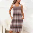 thumbnail image 1 of Pyjama pour Femmes Zeophrasy Femmes Imprimé avec Poches Chemises de Nuit Sans Manches Vêtements de Nuit devant Plissé Nuisette Col Rond Robe de Nuit Clearacne Moins de 5, 1 of 7
