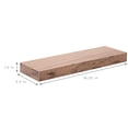 thumbnail image 3 of Sorbus Floating Shelf Set — Rustic Wood Hanging Rectangle Wall Shelves — Perfect for Home Décor, Trophy Display, Photo Frames, and More (2-Pack, Mahogany), 3 of 8