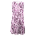 thumbnail image 4 of Weiqiqre Robes d'Été et de Printemps 2024 pour Femmes, Mode Femmes Décontractée Élégante Col Rond Robes Imprimées Robe d'Été Sans Manches à Enfiler, 4 of 5