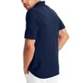 thumbnail image 2 of Hanes Mens FreshIQ X-Temp Pique Polo, S, Navy, 2 of 6