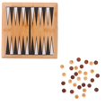 thumbnail image 1 of HLONK Mini Backgammon Strategic Board Game Toys Portable Small Chess Childrens Bamboo Desktop Travel, 1 of 5