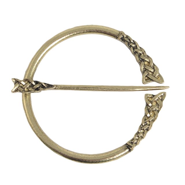 Retro Classy Penannular Spiral Brooch Amulet Scarf Shawl Pin Antique Copper 2