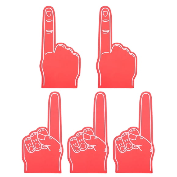 Miangastore 5pcs Foam Finger Hand Cheering Props for Sports Events and Parties for Fans and Cheerleading Enthusiasts Football Fan Accessories Sports Fan Foam Finger