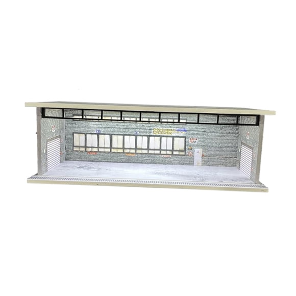 Yinanstore 1/64 Model Car Display Case Collectible Gift Dustproof Decorative Photo Prop Ornament Parking Lot Scene Micro Landscape Decor Style E