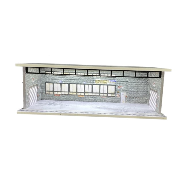 Yinanstore 1/64 Model Car Display Case Collectible Gift Dustproof Decorative Photo Prop Ornament Parking Lot Scene Micro Landscape Decor Style E