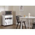 thumbnail image 3 of South Shore Axess Microwave Cart on Wheels, in Pure White, 3 of 17