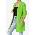 thumbnail image 3 of TheMogan Women's PLUS Loose Fit Popcorn Knit Long Sleeve Pocket Open Sweater Cardigan, 3 of 6