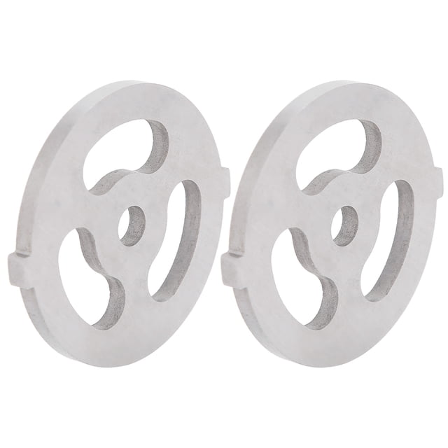 Fyydes Mincer Blade, Easy To Install And Disassemble 2Pcs/Set Durable 304 Stainless Steel Meat Grinder Blade, For Hole Meat