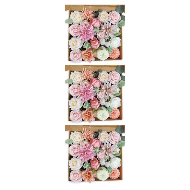 Youkk Transform Space Elegant Artificial Flower Arrangements Wide Application pink LH002 3Set