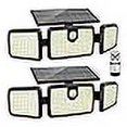 thumbnail image 3 of Solar Lights Outdoor Quick Charge Solar Motion Deck Lights Outdoor for Deck with 232LEDs High Brightness Larger Built-in Tempered Glass Panel Sensitive PIR Motion Inductor (Remote 2 Pack), 3 of 4