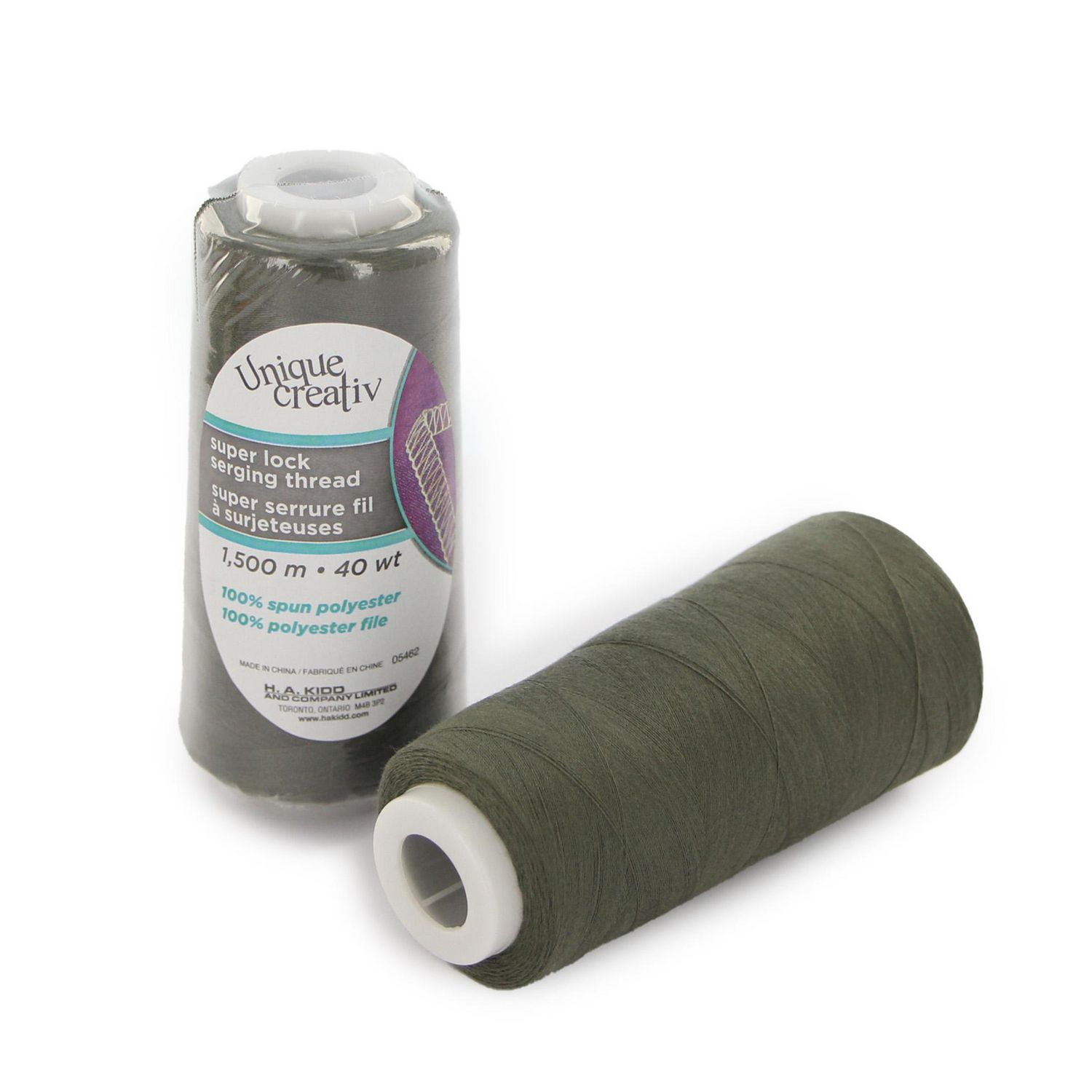 UNIQUE CREATIV TRULOCK 40 wt polyester fil de surjet 1500 m (1640 yd) Cone