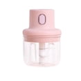 thumbnail image 2 of Oleegame 2PC Household Meat Grinder Baby Baby Food Processor Garlic Grinder Mini Electric Garlic Pounder Pink, 2 of 9