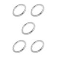 thumbnail image 1 of Redempat Solid 304 Stainless Steel Webbing Strapping Craft DIY Welded O Ring Silver 30x8mm 5Set, 1 of 6