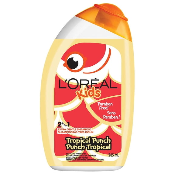L'Oréal Kids 2-in-1 Extra Gentle Tropical Punch Shampoo, for All Types of Hair