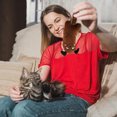 thumbnail image 1 of WIFKLSIIPG Jouet pour Chat Mignon en Papier Sonore Jouet Queue, 1 of 4