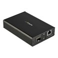 thumbnail image 2 of StarTech.com Convertisseur de Média Fibre Ethernet 10GbE pour Réseau 10Gbps 10GBASE-T SFP vers RJ45 Multigigabit Fibre Optique Mono Mode/multimode vers Ethernet Cuivre vers Pont Fibre, SMF/MMF - Convertisseur SFP vers RJ-45 (MCM10GSFP) - Convertisseur de Média Fibre - 10GbE - 10GBase-LR, 10GBase-SR, 10GBase-SR, 10gj-Base - RJ-F45, 2 of 5