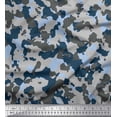 thumbnail image 1 of Soimoi Rayon Fabric Two Tone With Grey Camouflage Decor Fabric Printed Yard 42 Inch Wide, 1 of 3