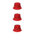 thumbnail image 1 of VONKY Comfortable And Breathable Fisherman Hat For Sun Protection Sunscreen Fisherman Cap Hat Summer red 58cm 3Set, 1 of 6