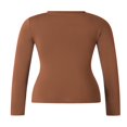 thumbnail image 3 of Blouse Mode Urbaine à Manches Longues Unie pour Femmes, 3 of 6